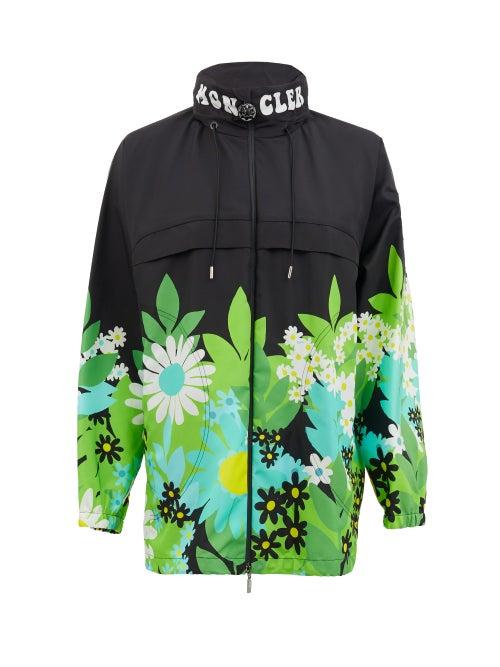 Matchesfashion.com 0 Moncler Genius Richard Quinn - Pat Floral-print Nylon Jacket - Womens - Black Multi