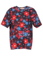 Matchesfashion.com Marni - Rainbow Flower-print Jersey T-shirt - Womens - Black Print