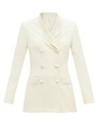 Matchesfashion.com Officine Gnrale - Maelys Double-breasted Wool Jacket - Womens - Cream
