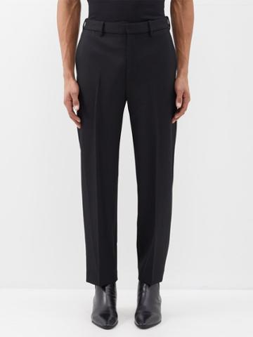 Nili Lotan - Wallin Pleated Wool Trousers - Mens - Black