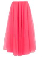 Matchesfashion.com Raey - Elasticated Waist Tulle Maxi Skirt - Womens - Pink