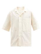 Toogood - The Landscaper Cotton-poplin Short-sleeved Shirt - Mens - Cream
