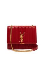 Matchesfashion.com Saint Laurent - Vicky Quilted Leather Cross Body Bag - Womens - Red
