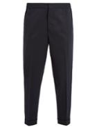 Barena Venezia Contrast-panel Tapered-leg Wool-bend Trousers