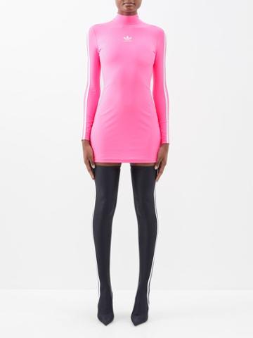 Balenciaga - X Adidas Cycling Mini Dress - Womens - Pink