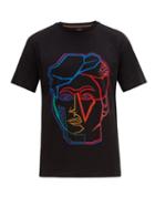 Matchesfashion.com Paul Smith - Face Print Cotton T Shirt - Mens - Black