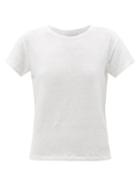 Officine Gnrale - Lara Slubbed Linen-blend T-shirt - Womens - White