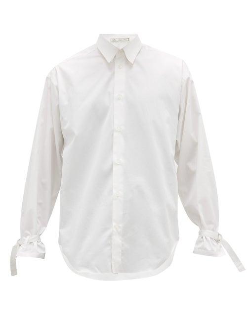 Matchesfashion.com Umit Benan B+ - Cuff-tie Cotton Shirt - Mens - White