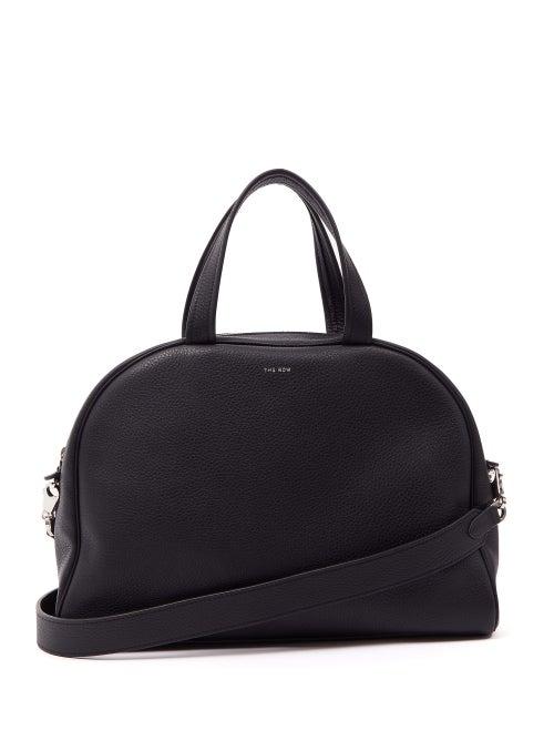 Matchesfashion.com The Row - Grained-leather Bowling Bag - Womens - Black