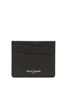 Maison Margiela - Four-stitches Leather Cardholder - Mens - Black