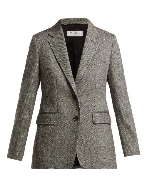 Matchesfashion.com Max Mara - Arnaldo Blazer - Womens - Grey