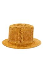 Matchesfashion.com Reinhard Plank Hats - Neko Straw Bucket Hat - Womens - Brown