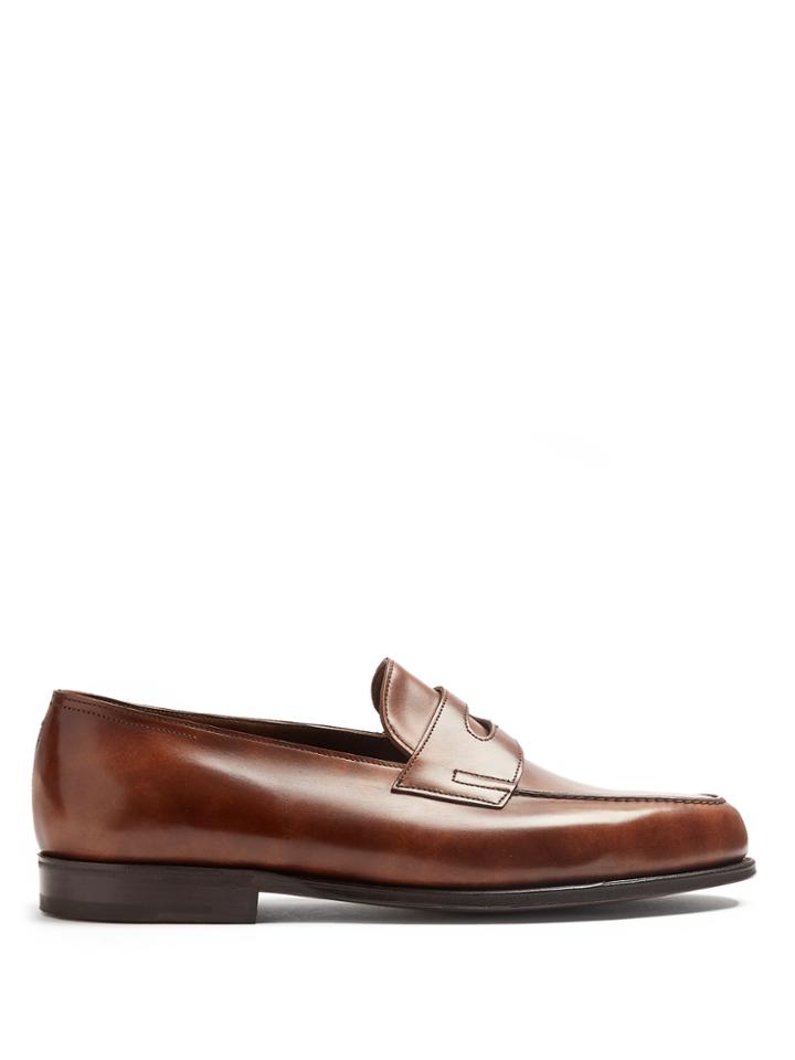 John Lobb Lopez Leather Penny Loafer
