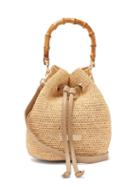 Matchesfashion.com Heidi Klein - Savannah Bay Mini Bamboo Handle Raffia Bag - Womens - Beige