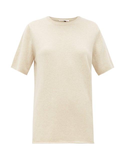 Matchesfashion.com Extreme Cashmere - No. 64 Stretch Cashmere T Shirt - Womens - Ivory
