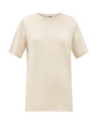 Matchesfashion.com Extreme Cashmere - No. 64 Stretch Cashmere T Shirt - Womens - Ivory