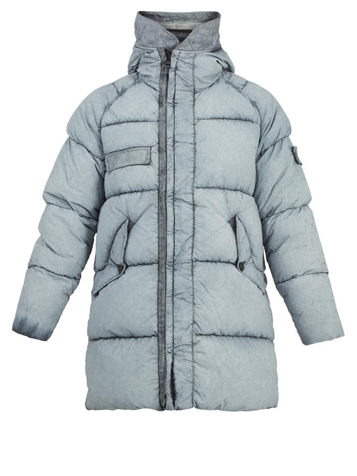 Stone Island Tela Nylon Quilted Down Coat