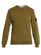 Stone Island Logo-patch Cotton-jersey Sweatshirt