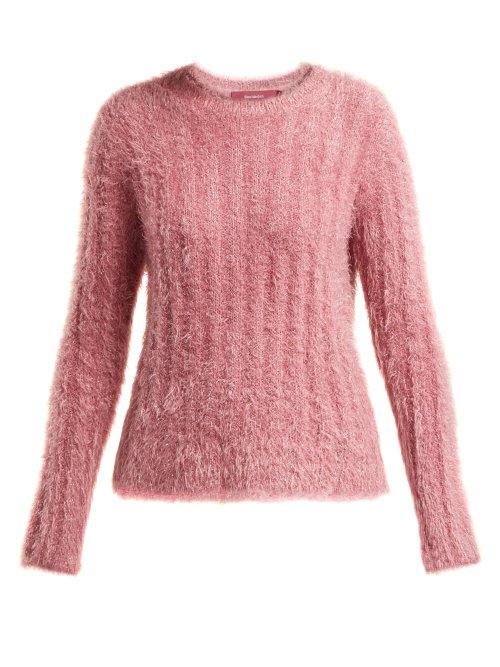 Matchesfashion.com Sies Marjan - Margo Lurex Faux Fur Sweater - Womens - Pink