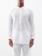 Smr Days - Cavalet Pintucked Cotton-gauze Shirt - Mens - White