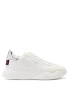 Ladies Shoes Stella Mccartney - Loop Raised-sole Faux-leather Trainers - Womens - White