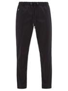 Matchesfashion.com Dolce & Gabbana - Logo-plaque Stretch-cotton Gabardine Trousers - Mens - Navy