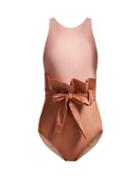 Matchesfashion.com Adriana Degreas - Ruffle Waist Swimsuit - Womens - Pink Multi