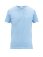 Matchesfashion.com Sunspel - Classic Cotton-jersey T-shirt - Mens - Light Blue