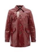 Our Legacy - Buta Patch-pocket Leather Coat - Mens - Red