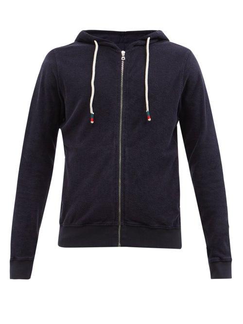 Orlebar Brown - Mathers Cotton-towelling Hooded Pyjama Top - Mens - Navy