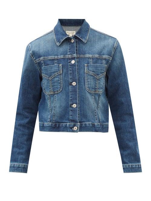 Nili Lotan - Tori Cropped Denim Jacket - Womens - Denim