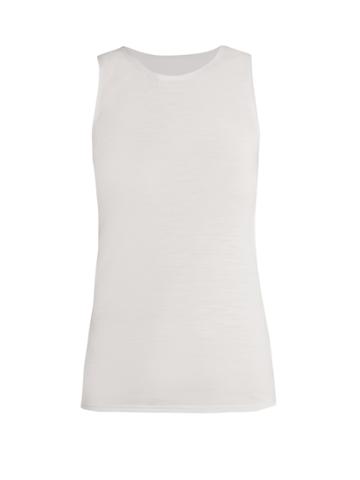 Aeance Round-neck Wool-blend Performance Tank Top