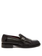 Matchesfashion.com Givenchy - 4g Logo Fringed Leather Loafers - Mens - Black