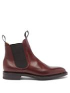 Edward Green - Newmarket Leather Chelsea Boots - Mens - Dark Red