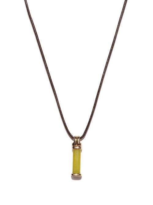 Matchesfashion.com Fernando Jorge - Bar Serpentine & 18kt Gold Pendant Necklace - Mens - Yellow Gold