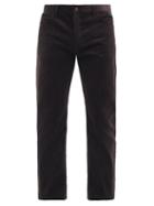 Matchesfashion.com The Row - Irwin Slim-leg Corduroy Trousers - Mens - Dark Brown