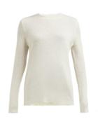 Matchesfashion.com Gabriela Hearst - Harius Cashmere And Silk Blend Sweater - Womens - Ivory