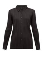 Matchesfashion.com Pleats Please Issey Miyake - Pleated Shirt - Womens - Black