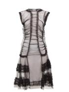 Matchesfashion.com Molly Goddard - Moss Shirred Tulle Dress - Womens - Black