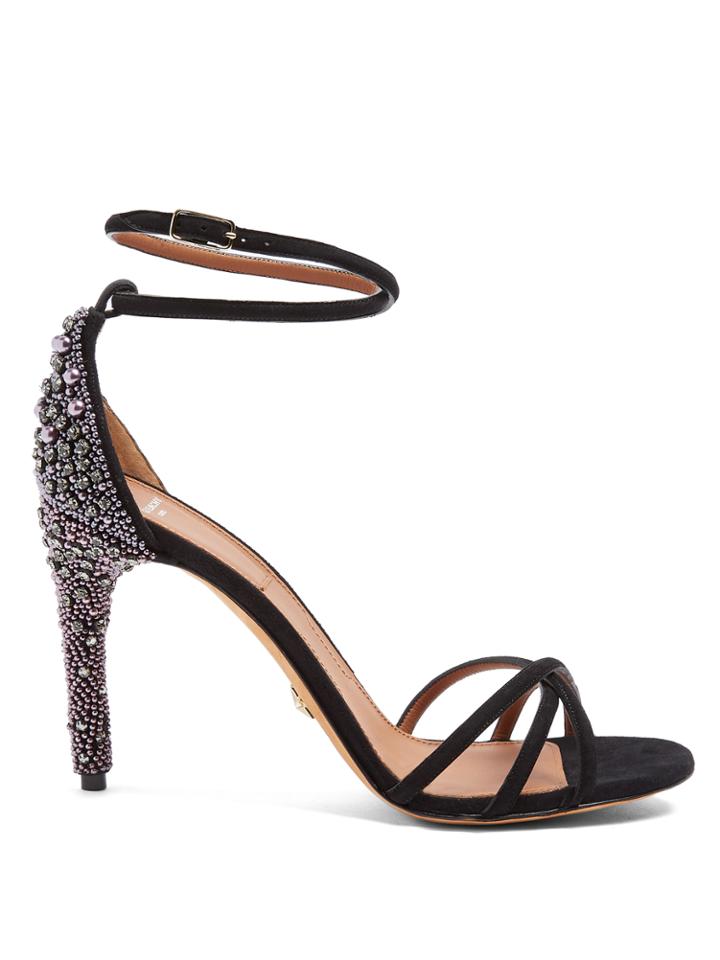 Givenchy Classic Crystal-embellished Suede Sandals