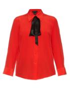 Marc Jacobs Tie-neck Crepe De Chine Shirt