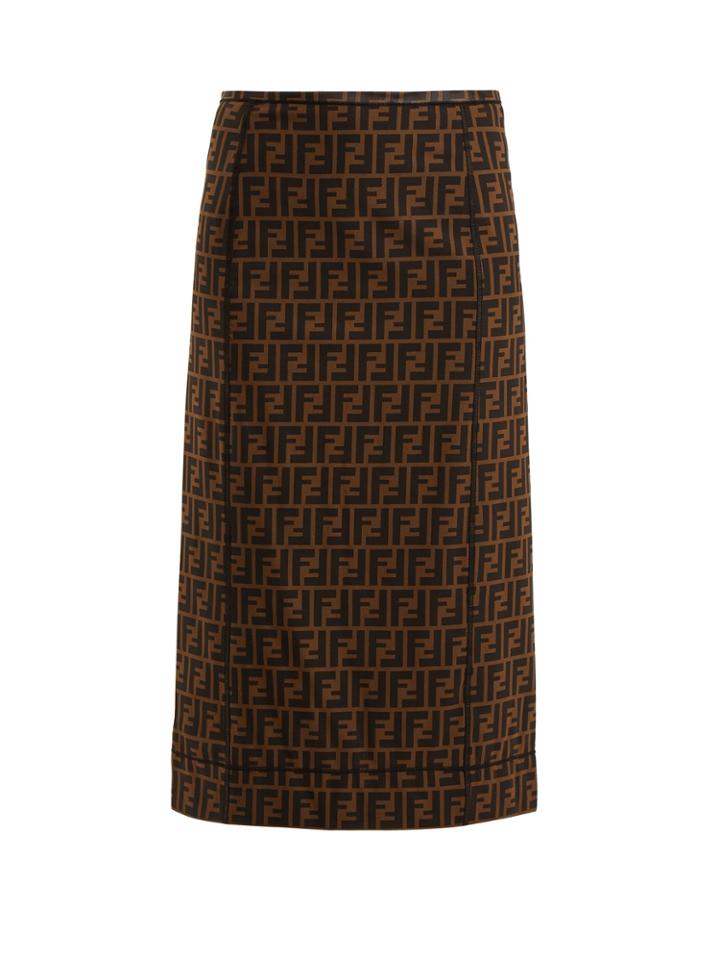 Fendi Logo-print Pencil Skirt