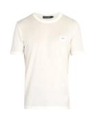 Matchesfashion.com Dolce & Gabbana - Logo Patch Cotton T Shirt - Mens - White