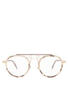 Calvin Klein 205w39nyc Round-frame Tortoiseshell Glasses