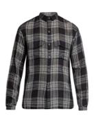 Denis Colomb Gaucho Checked Cashmere And Linen-blend Shirt