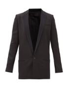 Matchesfashion.com Haider Ackermann - Miles Single-breasted Wool Smoking Jacket - Womens - Black