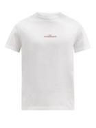 Matchesfashion.com Maison Margiela - Logo-embroidered Cotton-jersey T-shirt - Mens - White