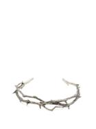 Matchesfashion.com Pearls Before Swine - Thorn Oxidised Silver Sterling Bangle - Mens - Silver