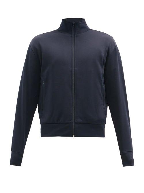 Matchesfashion.com Sunflower - Zipped Jersey Track Top - Mens - Navy