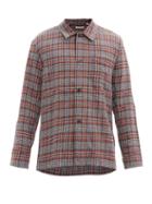 Matchesfashion.com Our Legacy - Rustic Checked Cotton-blend Shirt - Mens - Grey